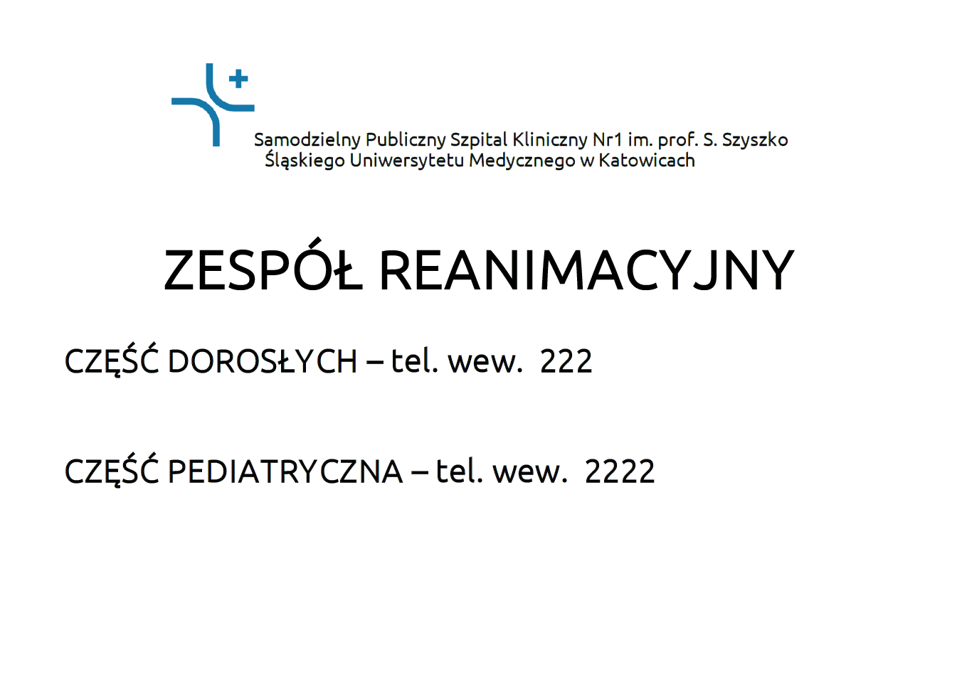 zespol reanimacyjny
