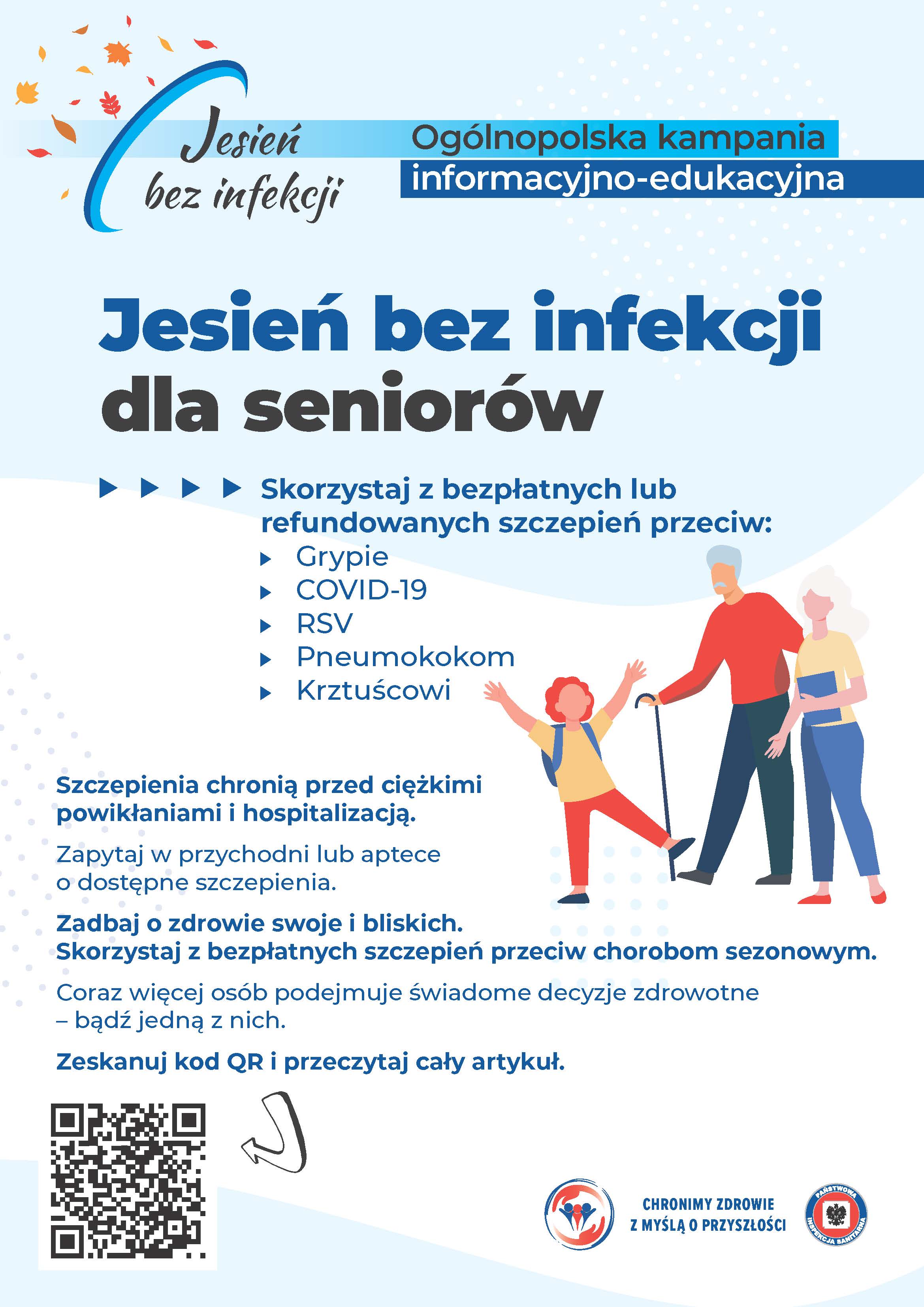 01 plakat A3 jesień bez infekcji dla seniorów
